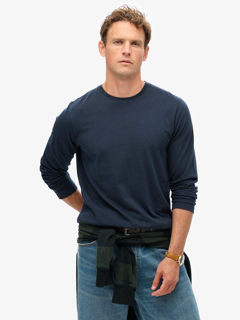 Product image 1 of 5, which shows Superdry Classic Essential Top, Eclipse Navy, S