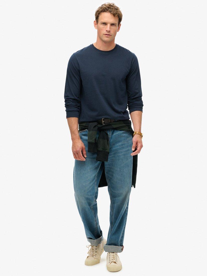 Product image 3 of 5, which shows Superdry Classic Essential Top, Eclipse Navy, S