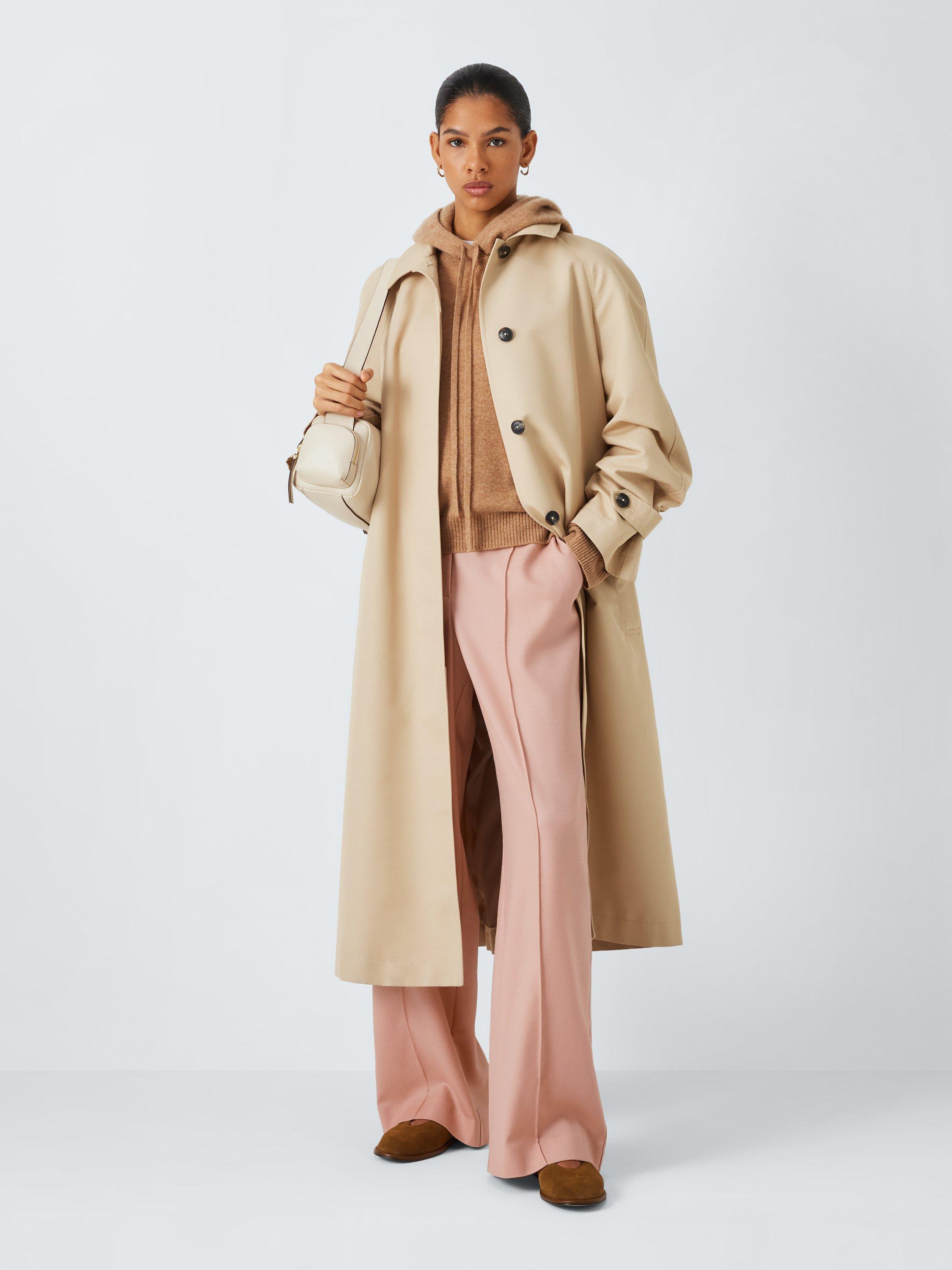 Product image 3 of 7, which shows John Lewis Straight Leg Wool Suit Trousers, Pink, 16