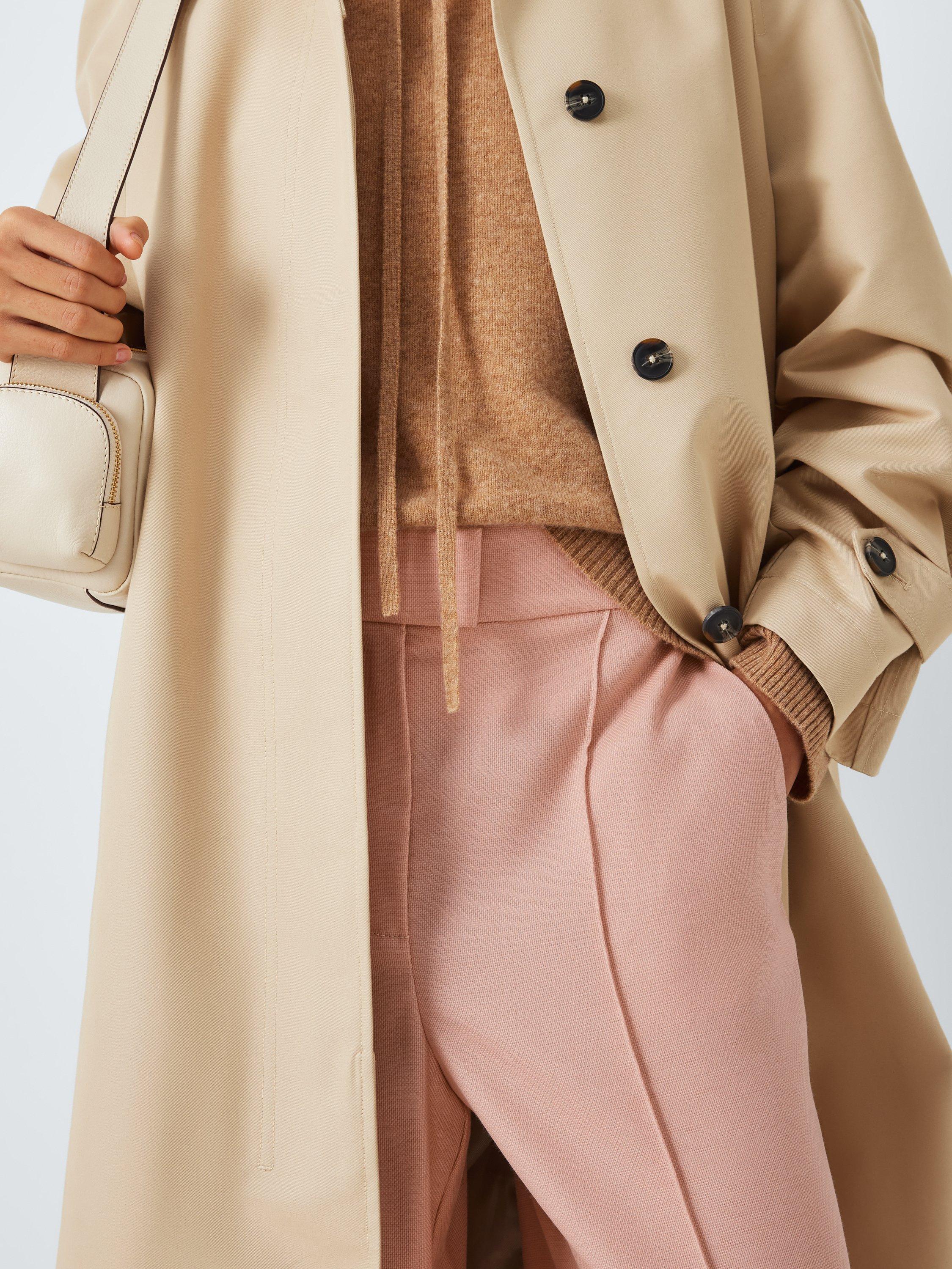 Product image 5 of 7, which shows John Lewis Straight Leg Wool Suit Trousers, Pink, 16