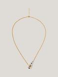 Jigsaw Molten Bead Necklace, Gold