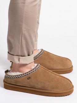 Just Sheepskin Miles Sheepskin Chunky Mule Slippers - view 2, Chestnut