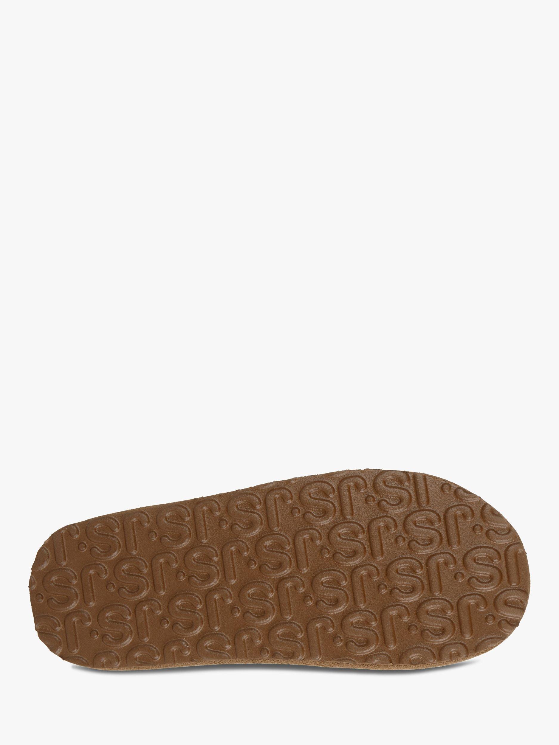 Product image 6 of 6, which shows Just Sheepskin Miles Sheepskin Chunky Mule Slippers, Chestnut, 8