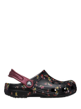 Crocs Kids' Classic Graphic Floral Clogs, Black/Multi