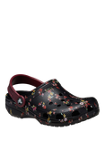 Crocs Kids' Classic Graphic Floral Clogs, Black/Multi