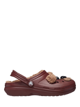 Crocs Kids' Classic Lined Bear Clogs, Brown