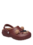 Crocs Kids' Classic Lined Bear Clogs, Brown