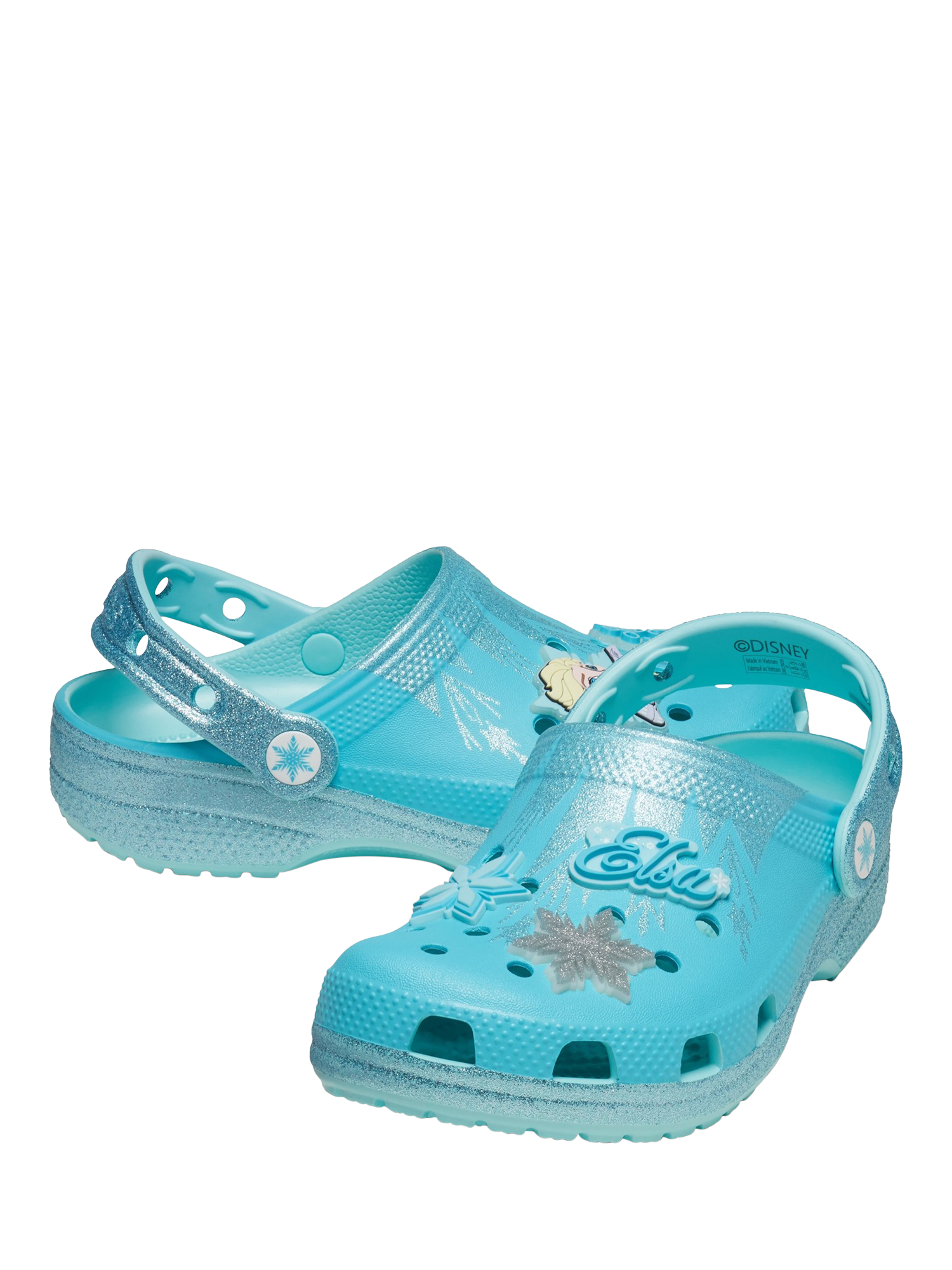 Product image 4 of 6, which shows Crocs Kids' Disney Frozen Elsa Crocs, Multi, 11 Jnr