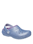 Crocs Classic Glitter Lined Clogs, Frosted