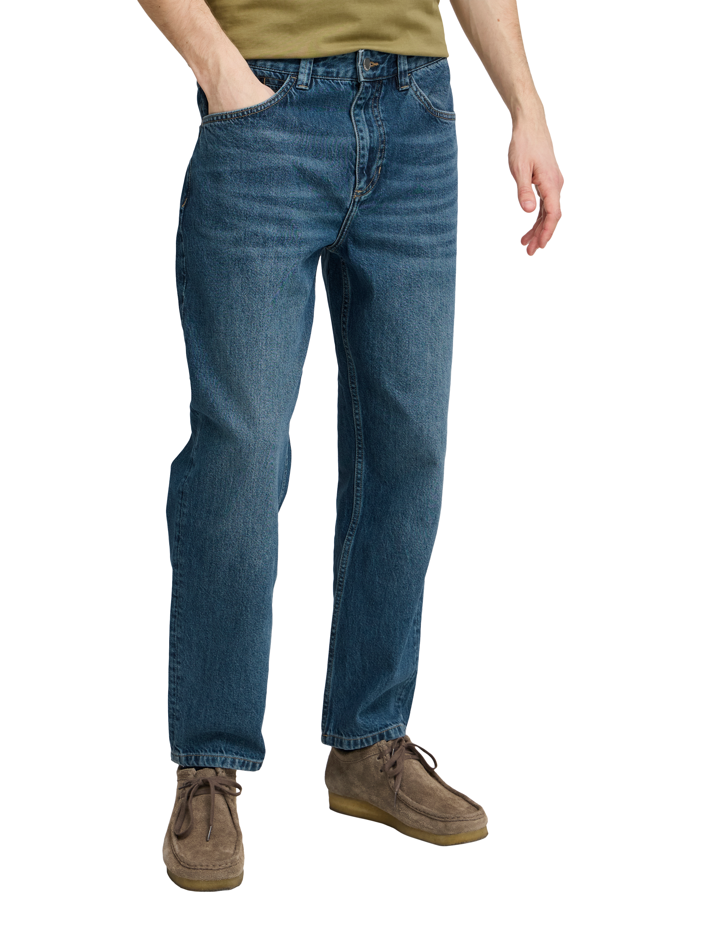 Product image 1 of 7, which shows Casual Friday Slim Fit Denim Jeans, Denim Mid Blue, 30R