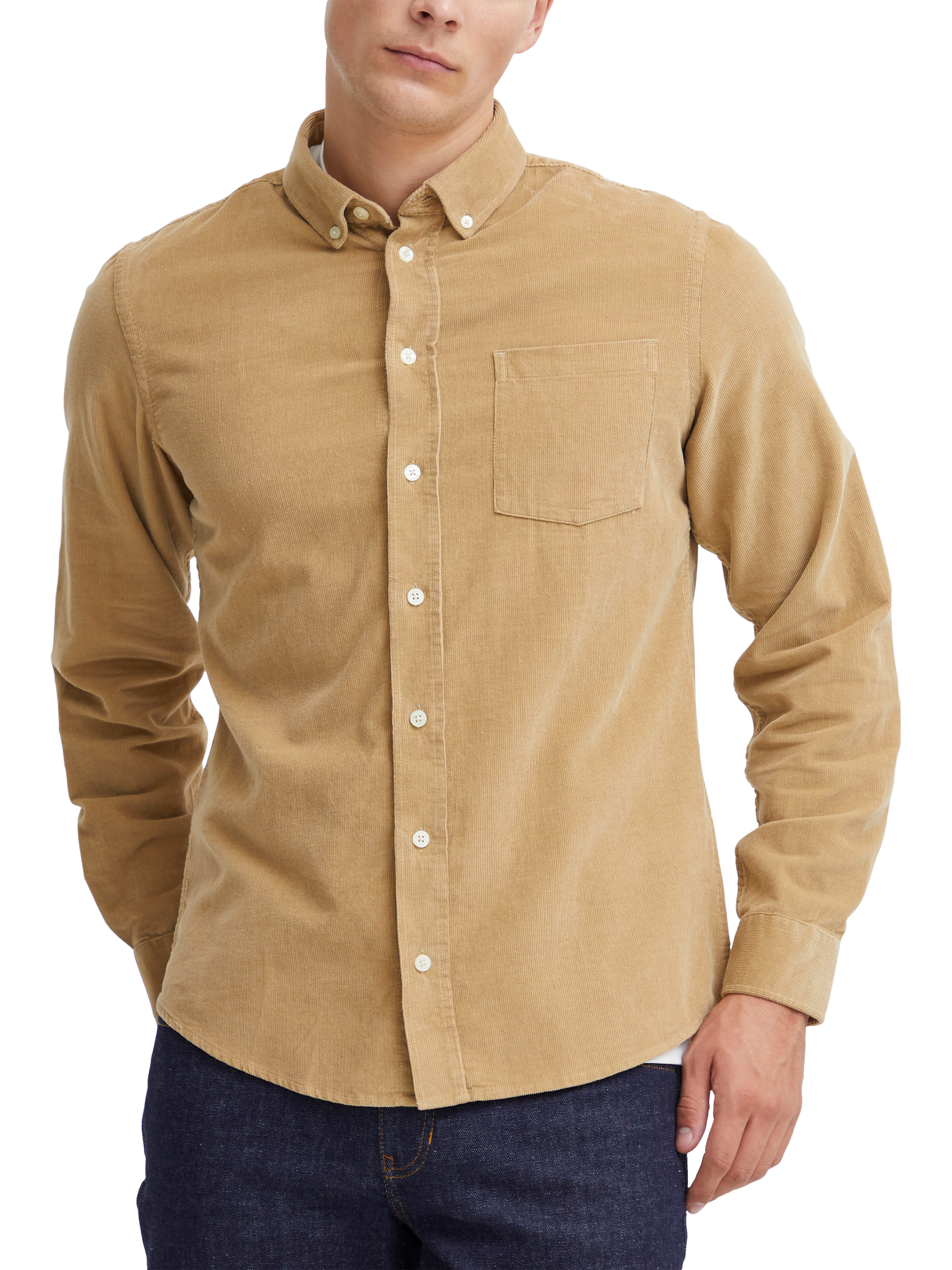 Product image 1 of 6, which shows Casual Friday Anton Cord Shirt, Kelp, S