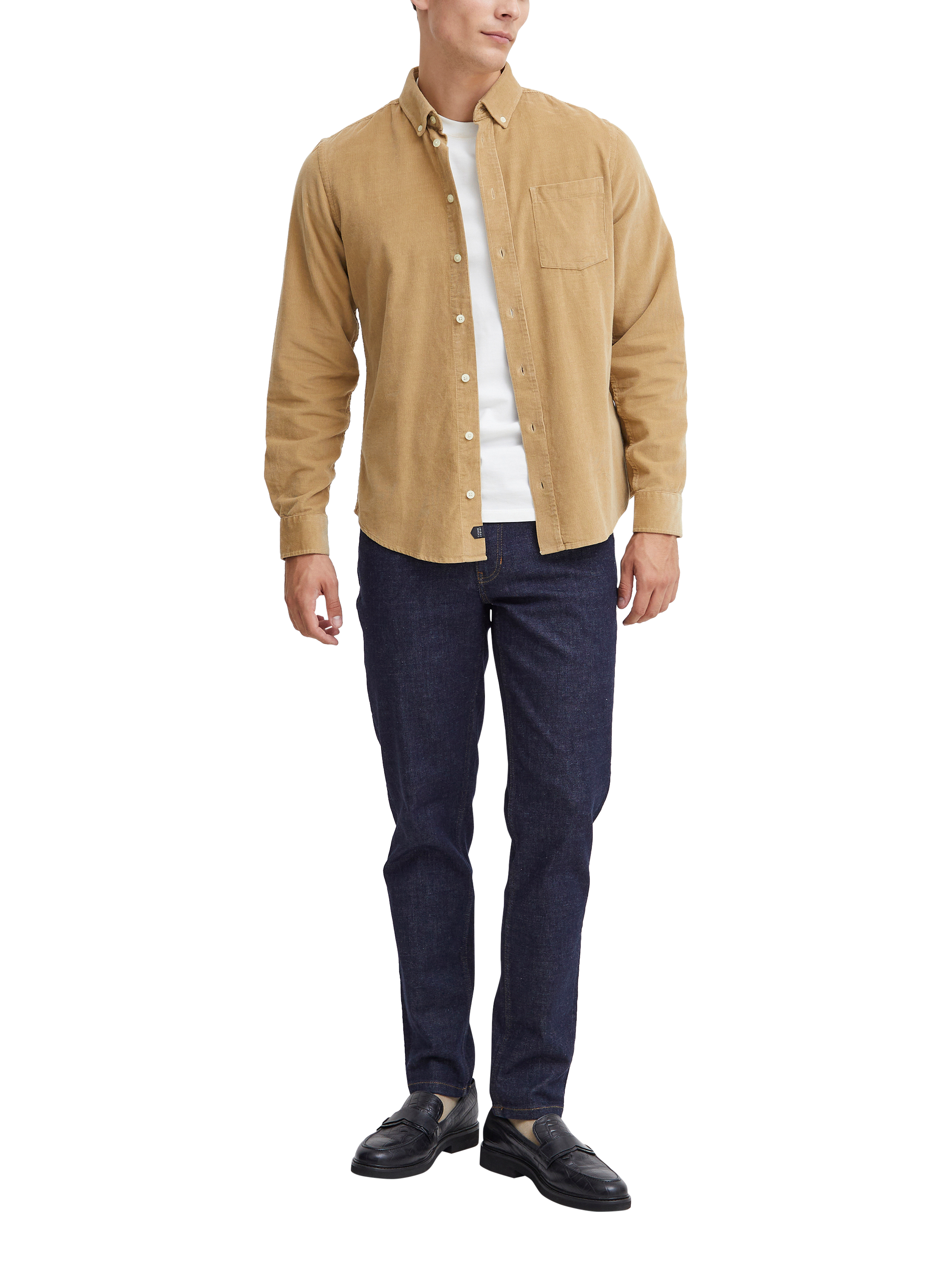 Product image 3 of 6, which shows Casual Friday Anton Cord Shirt, Kelp, S