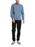 Casual Friday Cfanton Cotton Regular Fit Cord Shirt, Country Blue