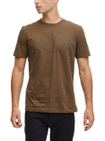 Casual Friday Thor Short Sleeve Micro Stripe T-Shirt, Breen
