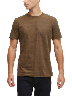 Casual Friday Thor Short Sleeve Micro Stripe T-Shirt, Breen