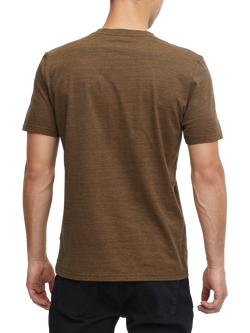 Casual Friday Thor Short Sleeve Micro Stripe T-Shirt - view 2, Breen