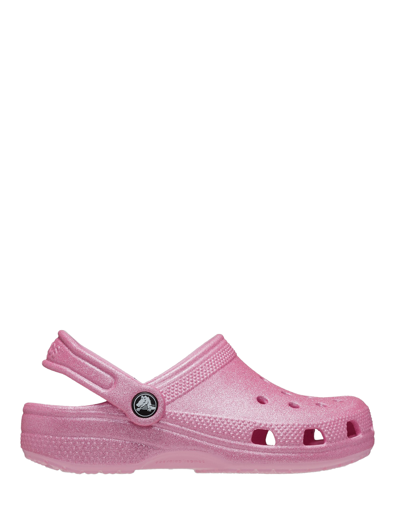 Crocs Kids Classic Glitter Clogs Pink Tweed Glitter