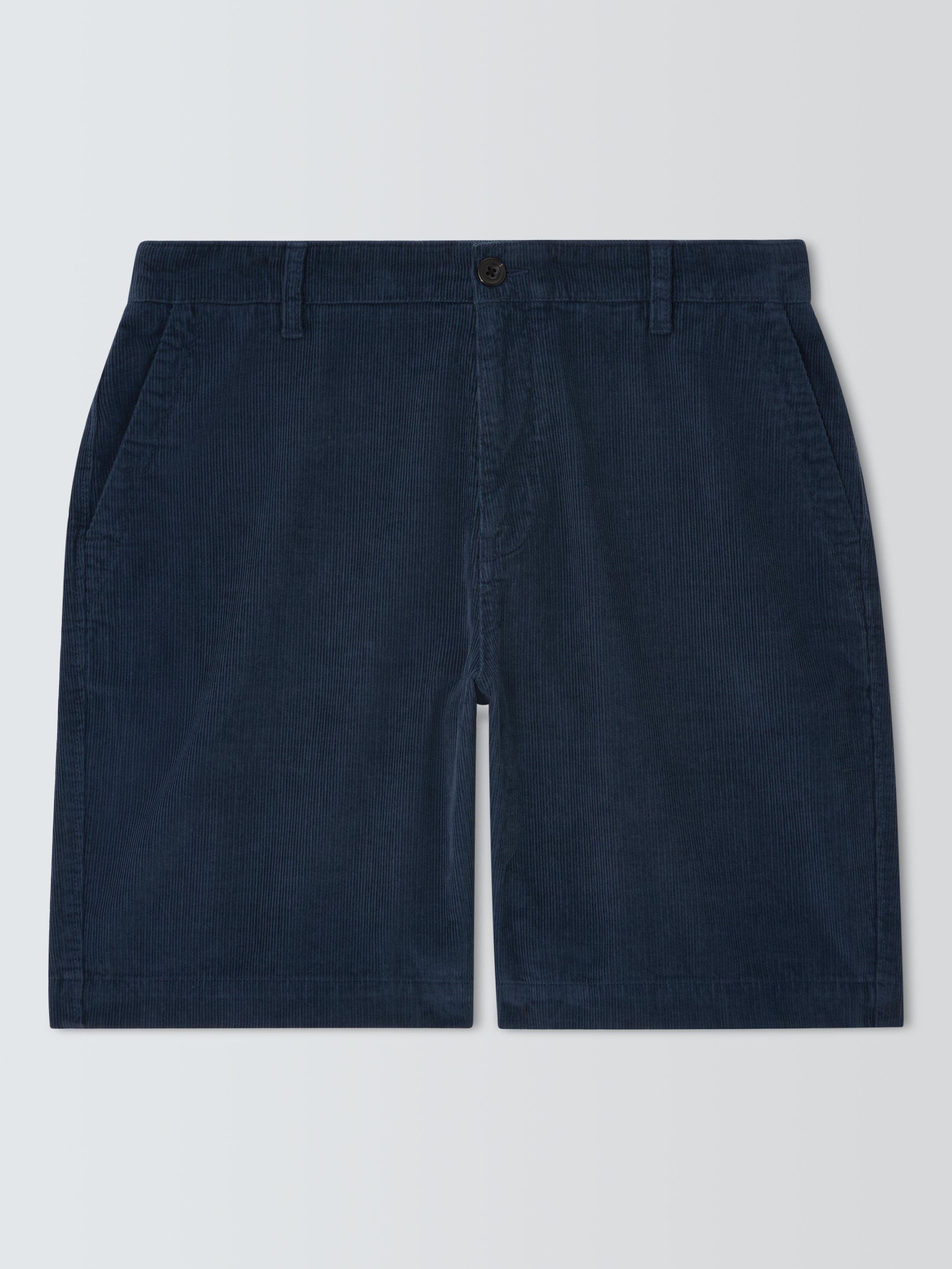 Product image 4 of 6, which shows John Lewis Cotton Cord Chino Shorts, Mood Indigo, 34R