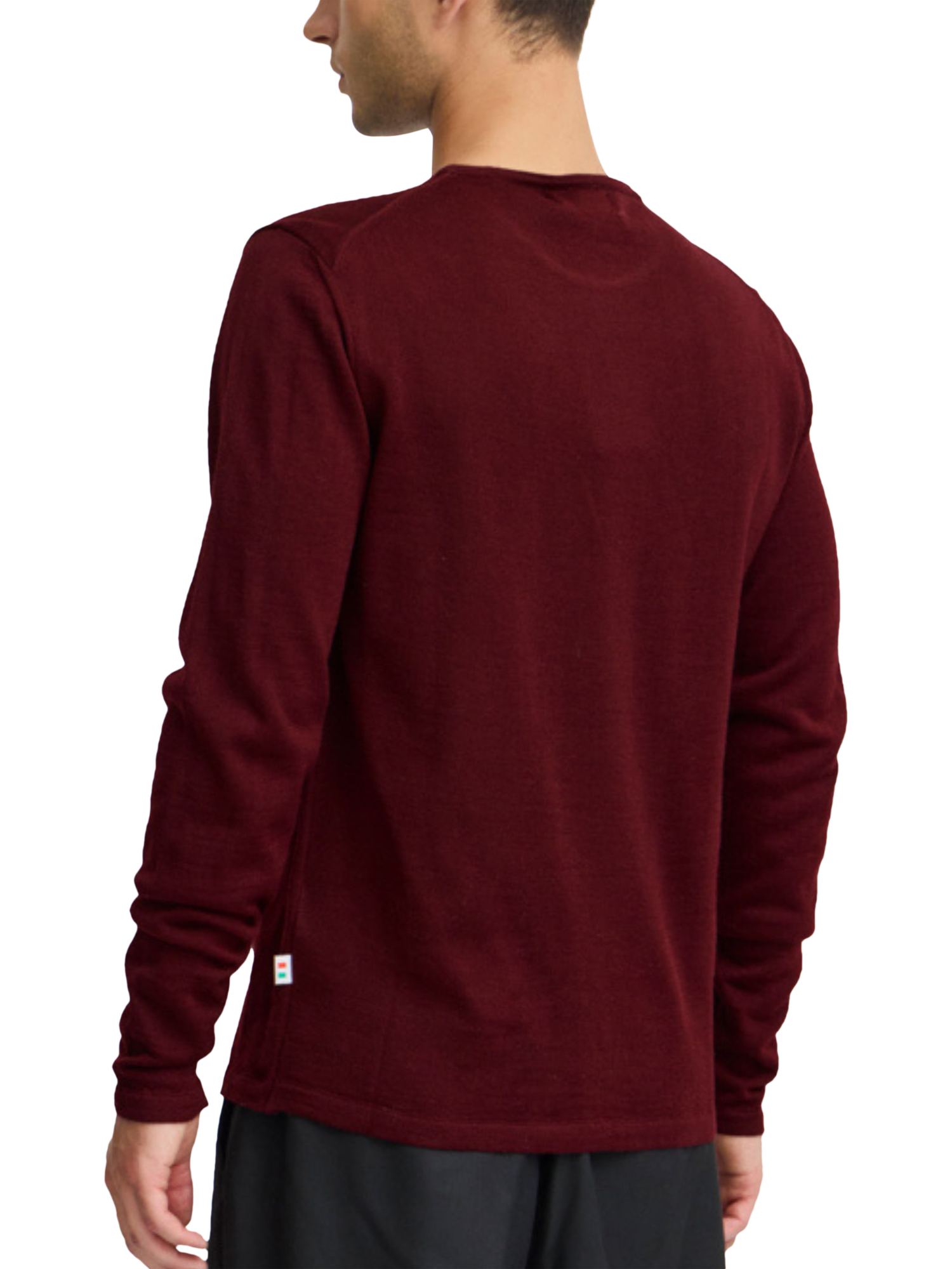 Product image 2 of 6, which shows Casual Friday Italian Merino Knit Jumper, Vineyard Wine, S