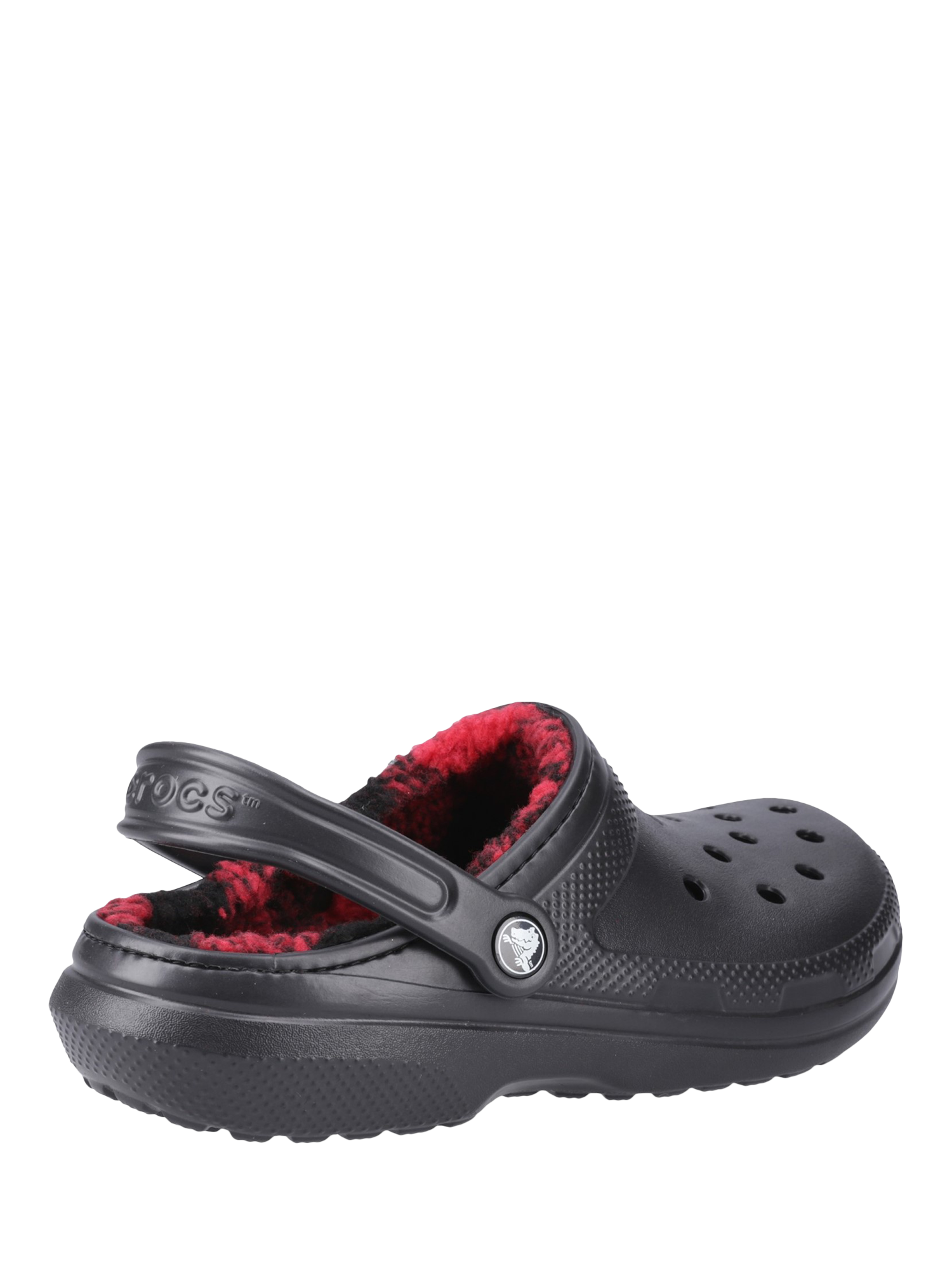 Black lined crocs hotsell