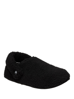 Crocs Classic Cozzzy Faux Fur Slippers - view 2, Black