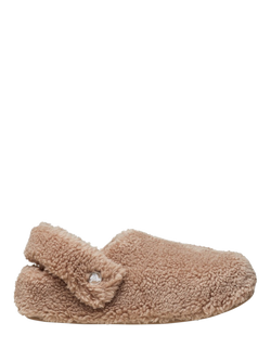 Crocs Classic Cozzzy Faux Fur Slippers, Mushroom