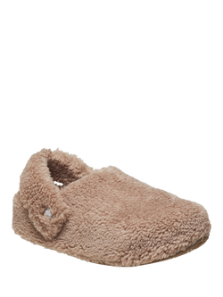 Crocs Classic Cozzzy Faux Fur Slippers - view 2, Mushroom