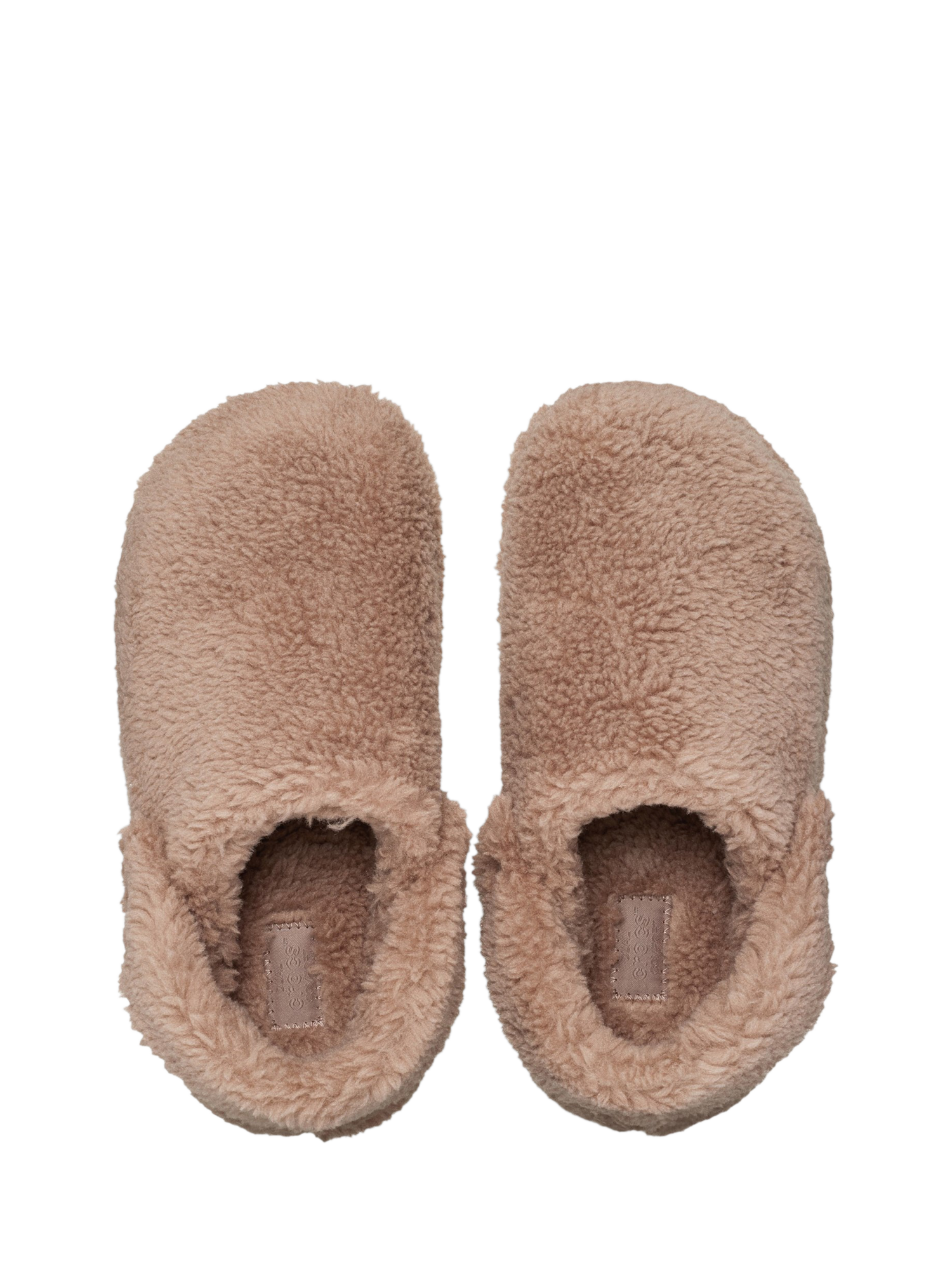 Product image 6 of 6, which shows Crocs Classic Cozzzy Faux Fur Slippers, Mushroom, 3