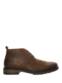 Dune London Charleys Suede Wide Fit Chukka Boots, Brown
