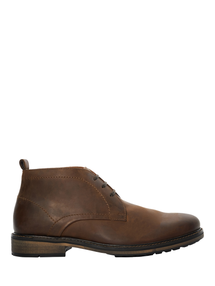 Dune London Charleys Suede Wide Fit Chukka Boots, Brown