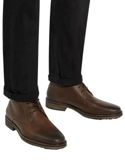 Dune London Charleys Suede Wide Fit Chukka Boots - view 2, Brown