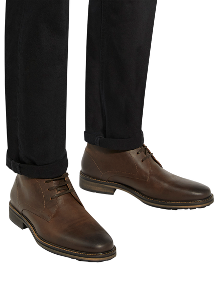 Dune London Charleys Suede Wide Fit Chukka Boots - view 2, Brown
