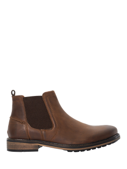 Dune London Chorleys Leather Wide Fit Boots, Brown