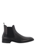 Dune Mandatory Wide Fit Leather Chelsea Boots, Black