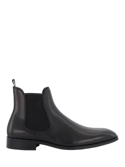 Dune London Mandatory Wide Fit Leather Chelsea Boots, Black, Black