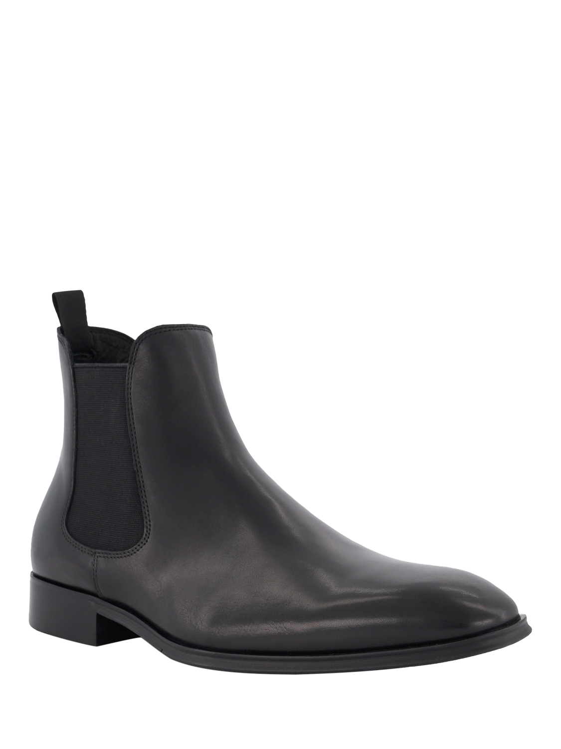 Product image 3 of 6, which shows Dune London Mandatory Wide Fit Leather Chelsea Boots, Black, 6