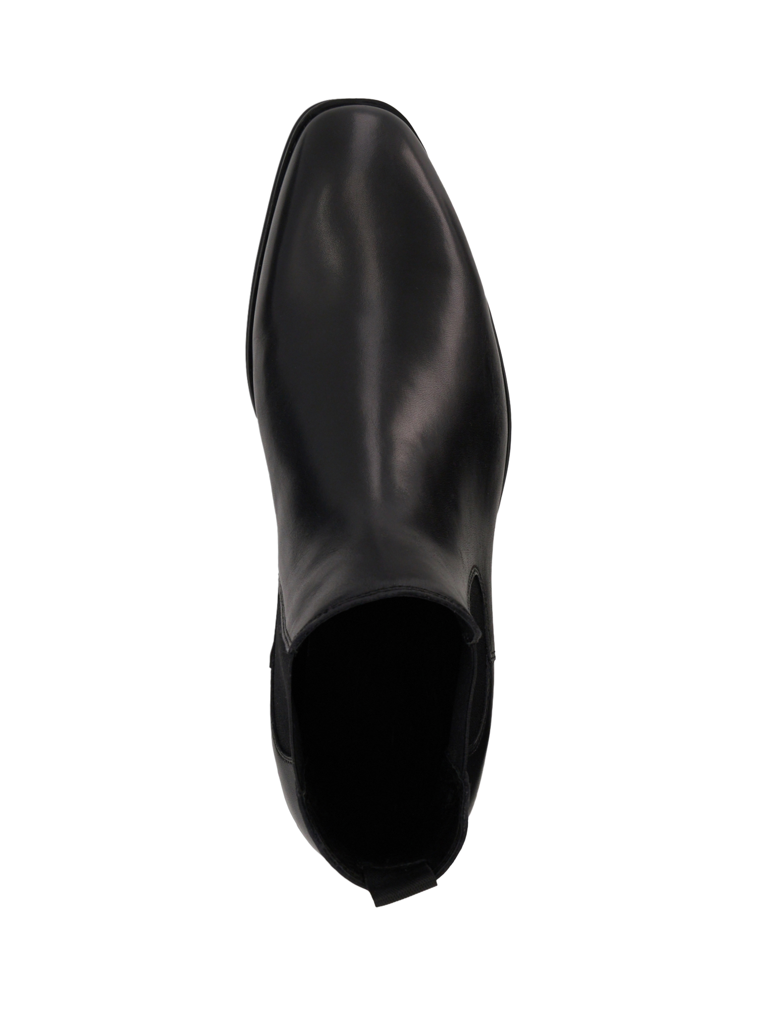 Product image 5 of 6, which shows Dune London Mandatory Wide Fit Leather Chelsea Boots, Black, 6