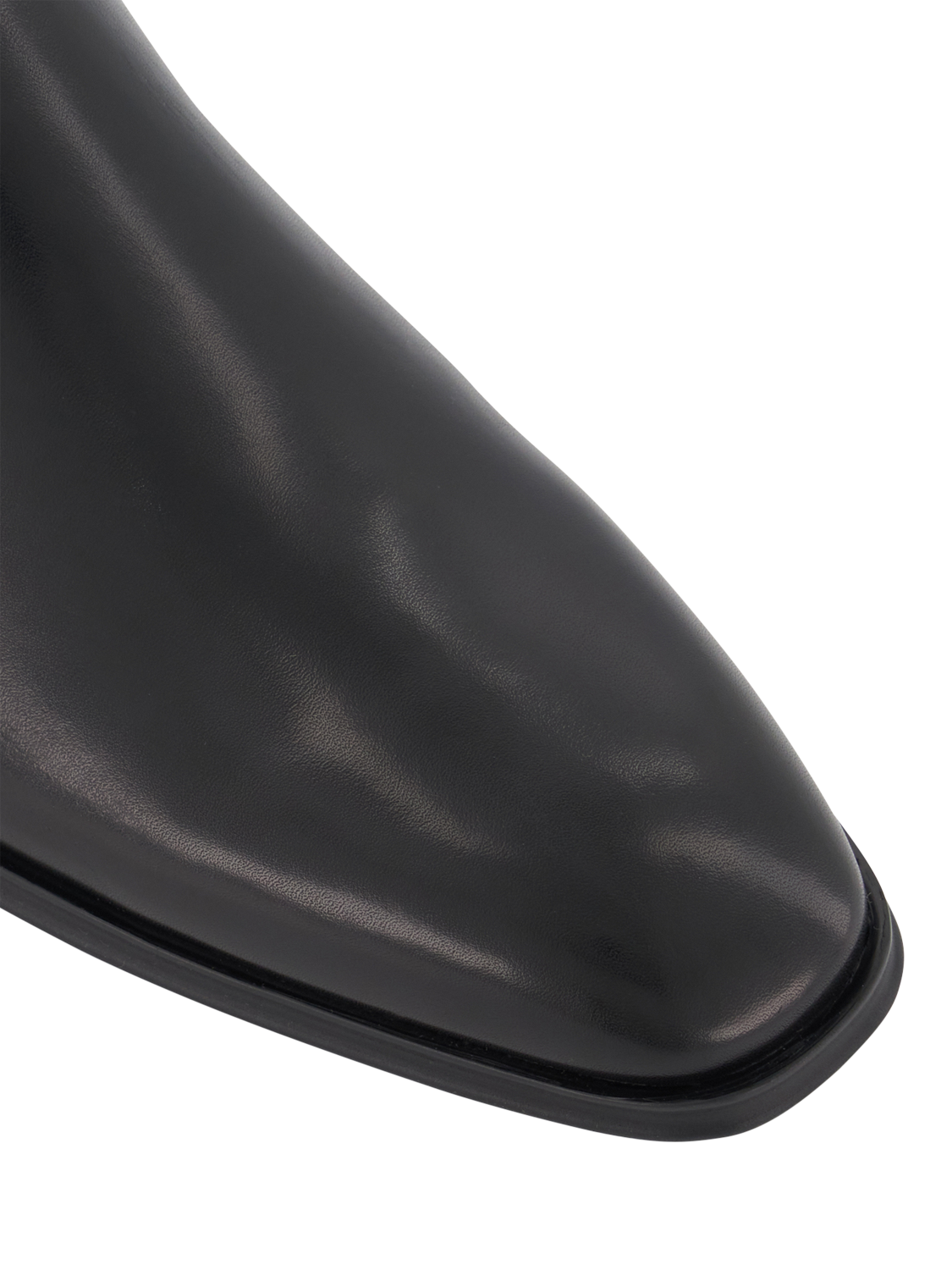 Product image 6 of 6, which shows Dune London Mandatory Wide Fit Leather Chelsea Boots, Black, 6