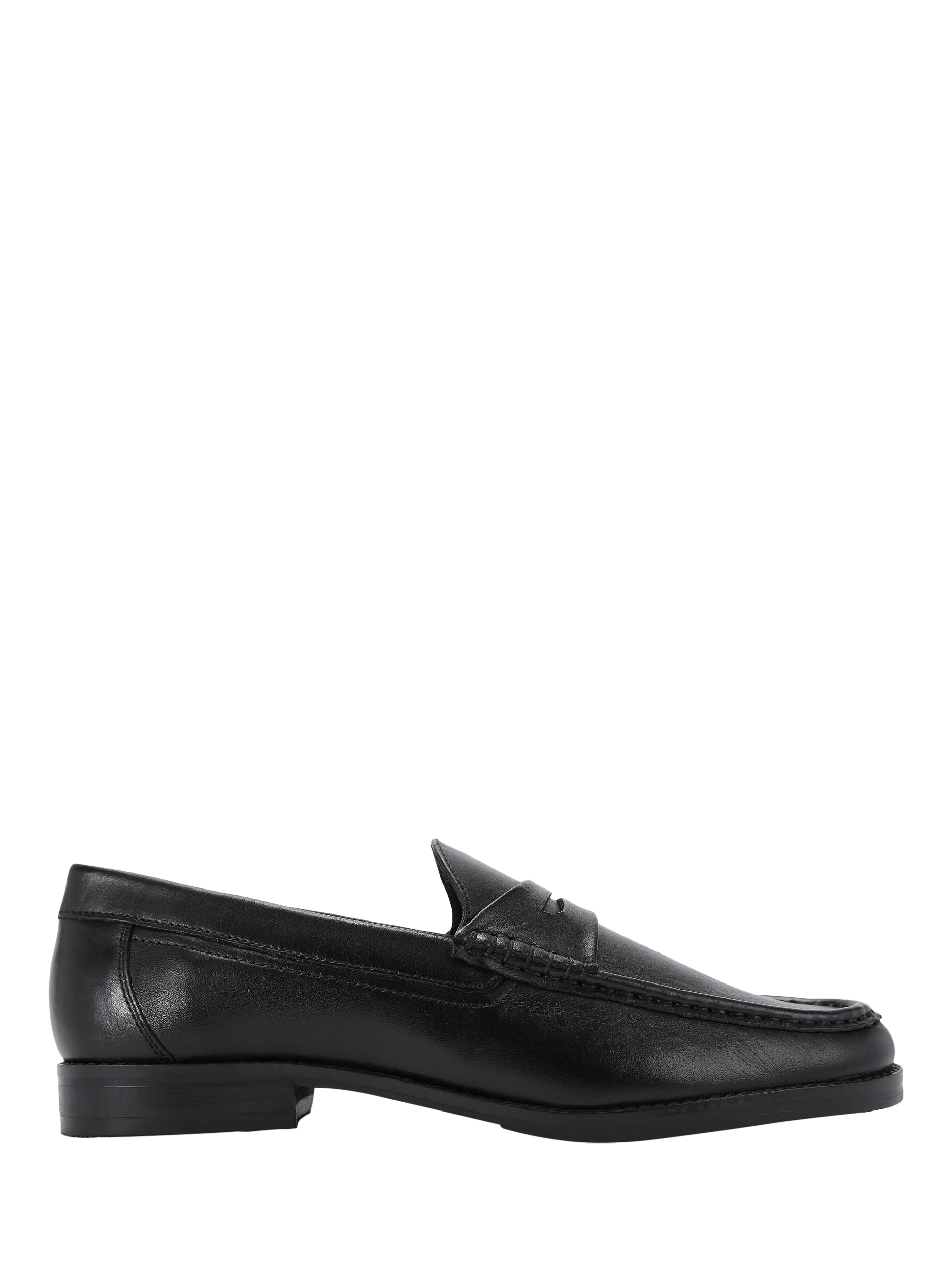 Product image 1 of 4, which shows KG Kurt Geiger Francis Leather Loafers, Black, 6