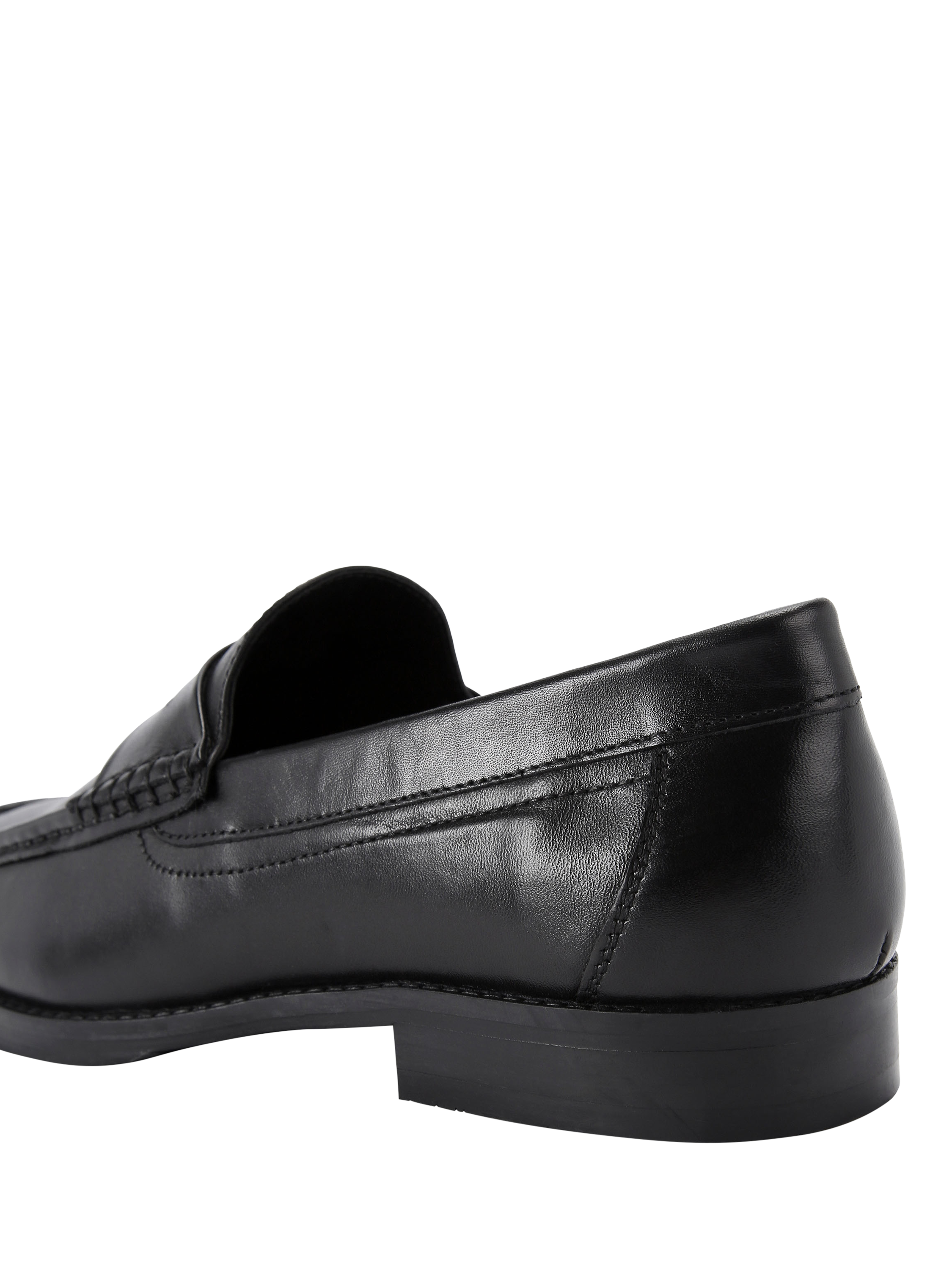 Product image 3 of 4, which shows KG Kurt Geiger Francis Leather Loafers, Black, 6