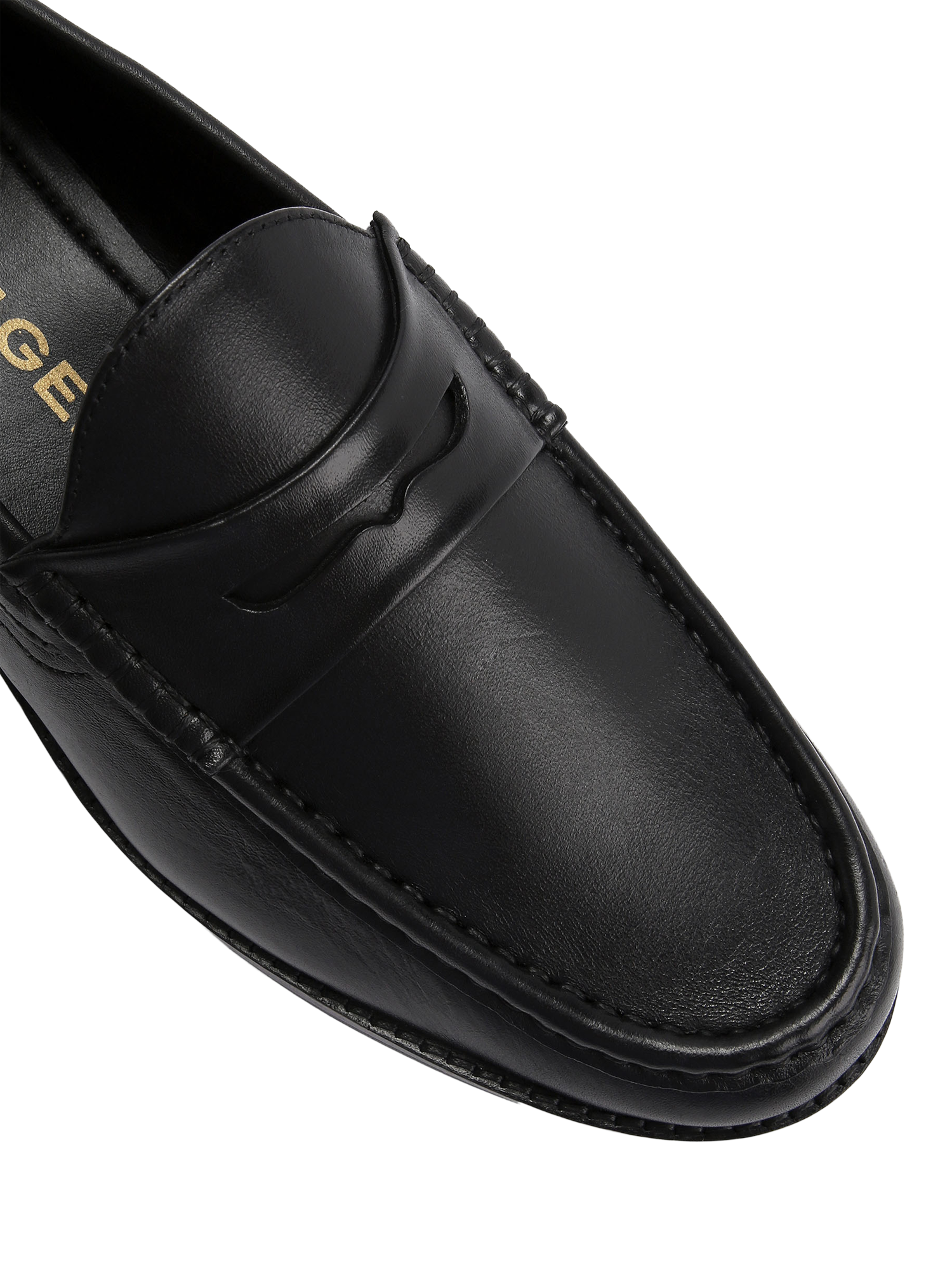 Product image 4 of 4, which shows KG Kurt Geiger Francis Leather Loafers, Black, 6