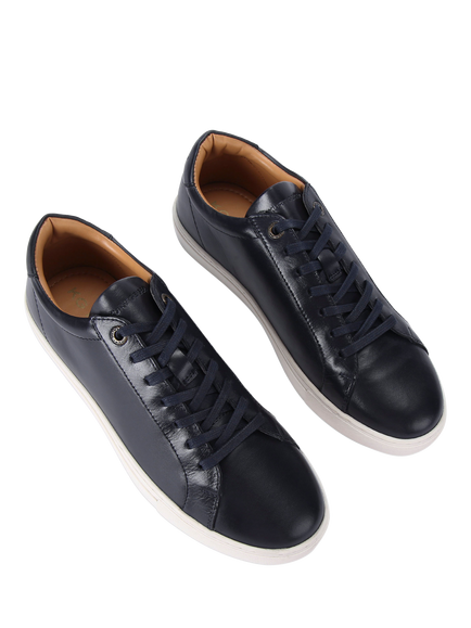 KG Kurt Geiger Fire Leather Trainers - view 2, Navy