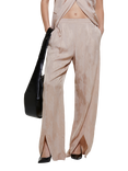 SISLEY Slits Linen Blend Wide Leg Trousers