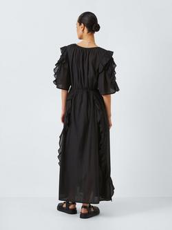 AND/OR Lana Ruffle Midi Dress, Black - view 2, Black