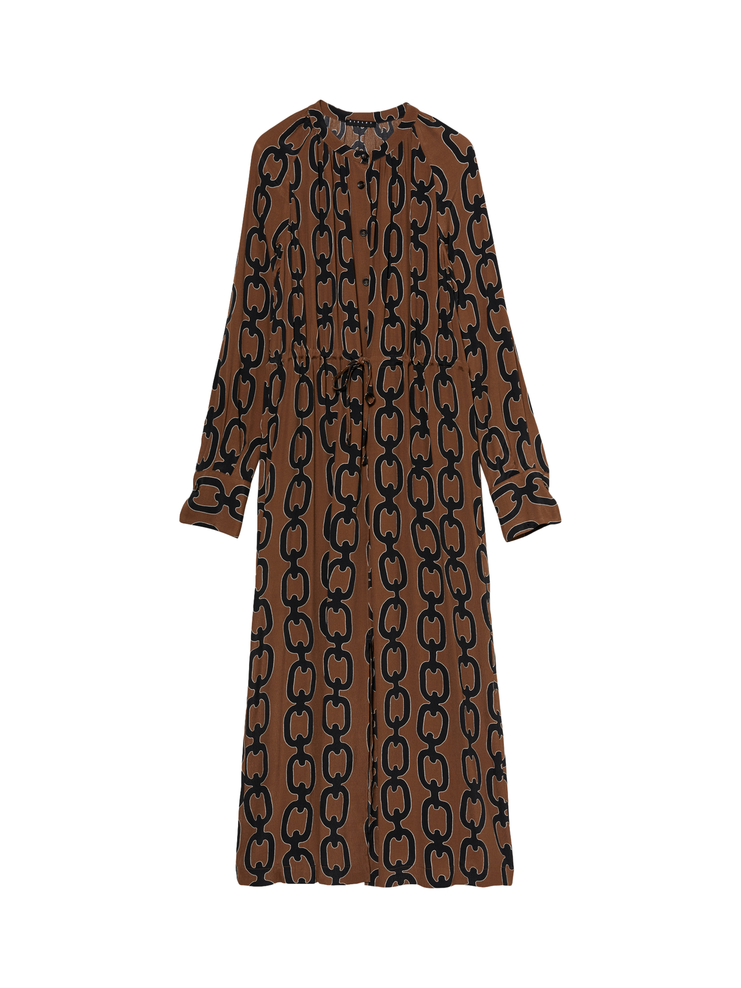 Product image 5 of 5, which shows SISLEY Printed Shirt Dress, Multi, 8