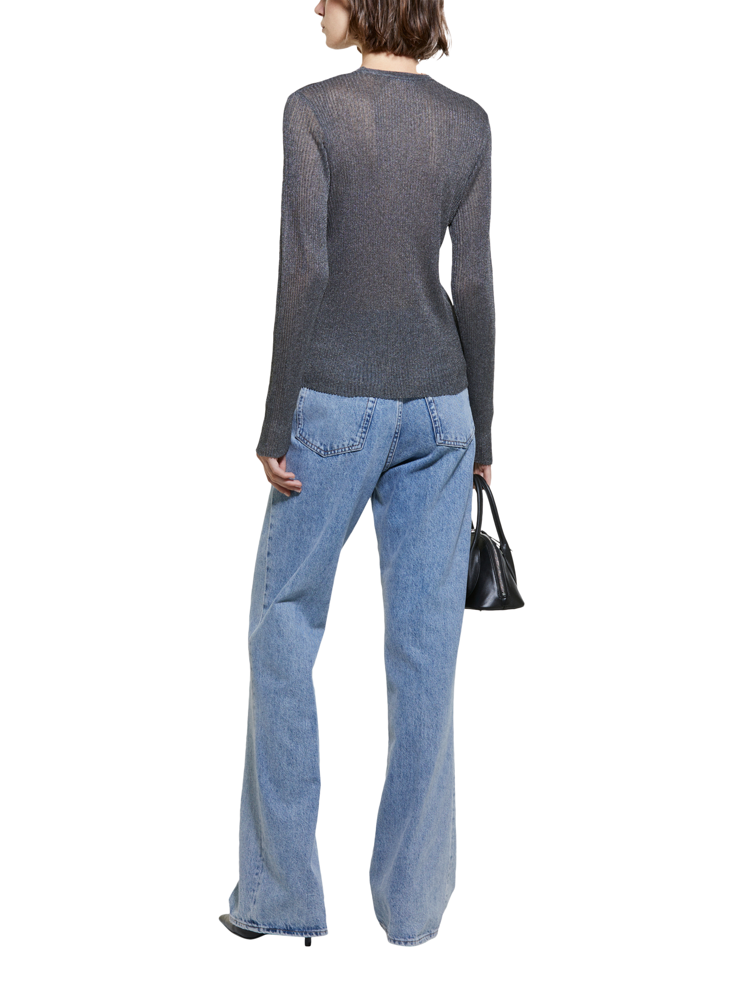 Product image 2 of 4, which shows SISLEY High Waist Jeans, Blue, 26R