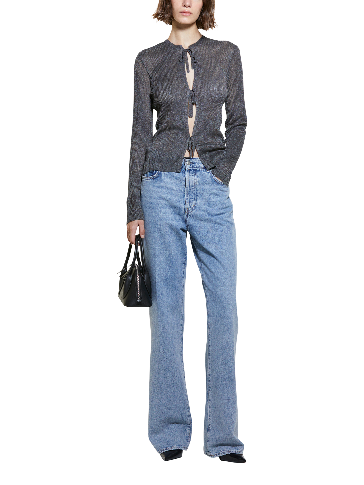 Product image 3 of 4, which shows SISLEY High Waist Jeans, Blue, 26R