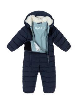 Toastie Baby Classic Cloud Onesie Snowsuit - view 2, Ink Navy