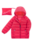Toastie Kids' Pack-a-Way Puffer Jacket, Raspberry