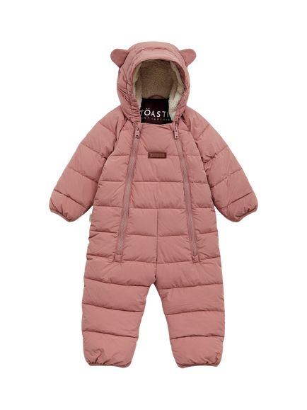 Toastie Baby Classic Cloud Onesie Snowsuit, Damask Pink